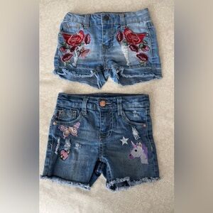 2- Piece Set Vigoss Kids Denim Shorts with Embroidery
